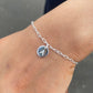 Initial Coin – Custom Initial Silver Bracelet