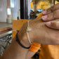 Initial Coin – Custom Initial Silver Bracelet