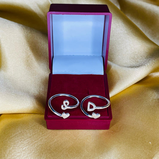 Initial & Heart Ring