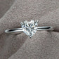 Heart Solitaire Ring (ENGRAVABLE)