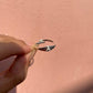 Minimal Silver Initial Ring – Personalized Inside & Out