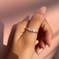 Minimal Silver Initial Ring – Personalized Inside & Out