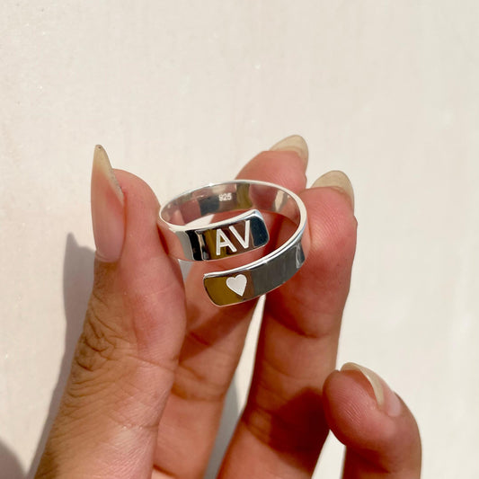Spiral Silver Ring (ENGRAVABLE)
