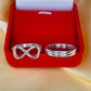 Forever Yours – Sterling Silver Couple Ring Set