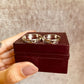 Personalized Heart Cutout Silver Couple Rings