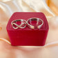 Endless Love – Engravable Infinity Silver Couple Rings