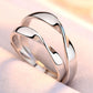 Endlessly Entwined – Möbius Silver Couple Rings (ENGRAVABLE)