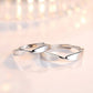 Endlessly Entwined – Möbius Silver Couple Rings (ENGRAVABLE)