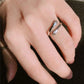 Hugging Hands Couple Ring set (ENGRAVABLE)