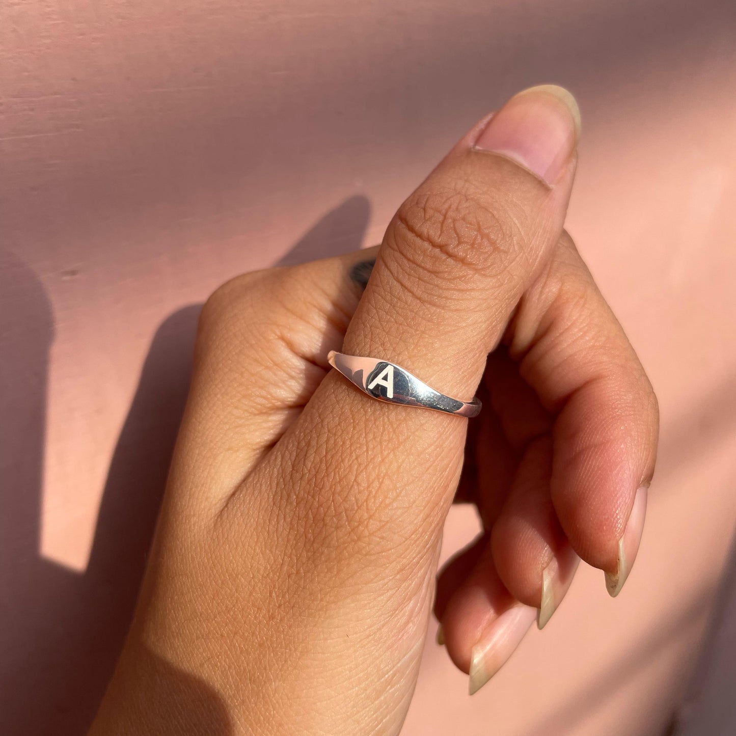 Secret Initials – Personalised Silver Couple Rings