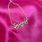 Heartline Bold – Custom Name Necklace