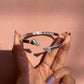 The Embrace – Hugging Hands Engravable Silver Bracelet