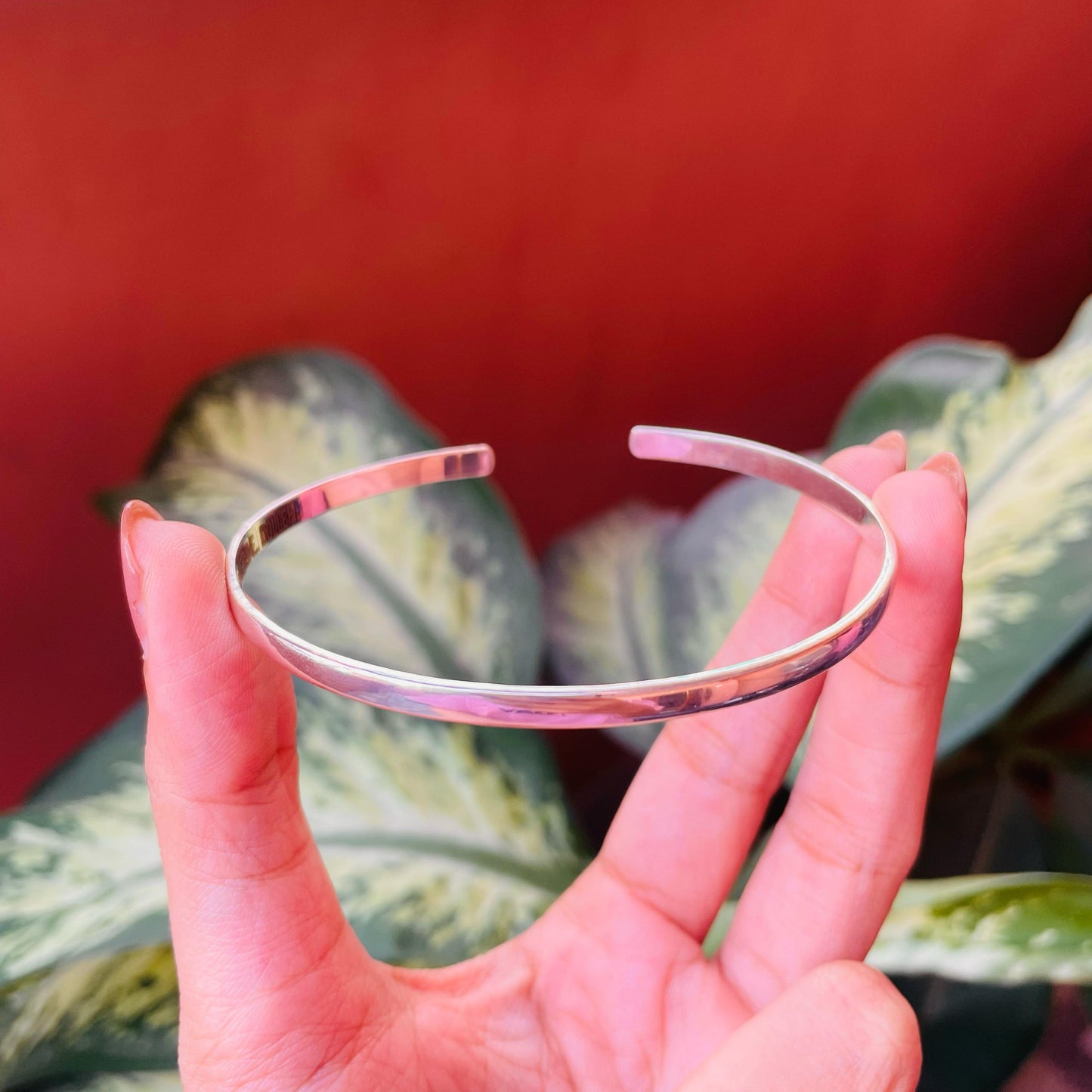 The Signature – Dual-Side Engravable Adjustable Silver Cuff