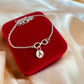Infinite Love for You – Custom Initial Silver Bracelet
