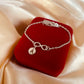 Infinite Love for You – Custom Initial Silver Bracelet