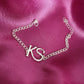 TwinInitials – Custom Double Initial Silver Bracelet