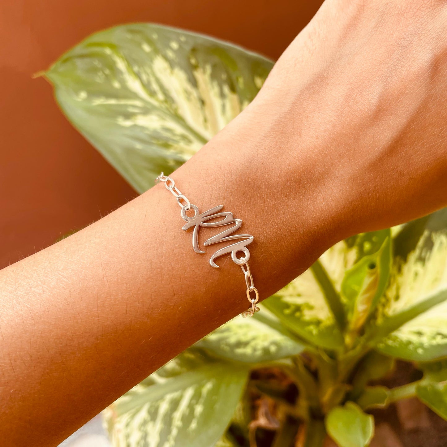 TwinInitials – Custom Double Initial Silver Bracelet