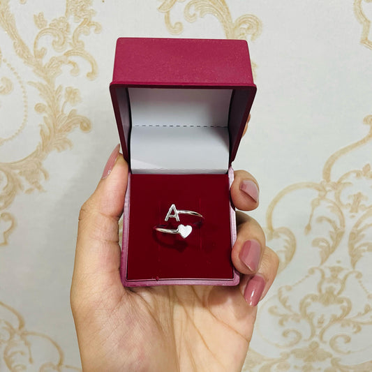 Initial & Heart Ring