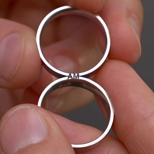 Secret Union - Silver Couple Rings