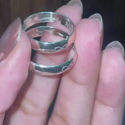 Eternal Bond – Infinity Silver Couple Rings